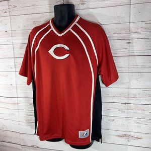 Cincinnati Reds Majestic Baseball Jersey Mens Size Large- MLB Short sleeve Shirt